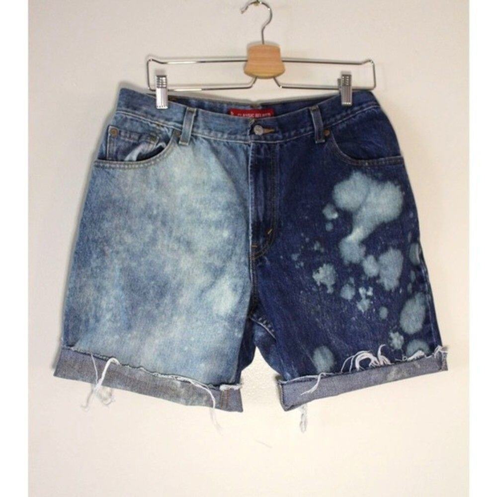 Levi's 550 Vintage Bleached Cut‎ off Shorts 14